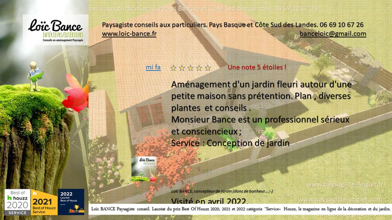 Paysagiste Anglet Paysagsite Pays Basque Loic BANCE Paysagiste conseils aux particuliers sur Anglet-