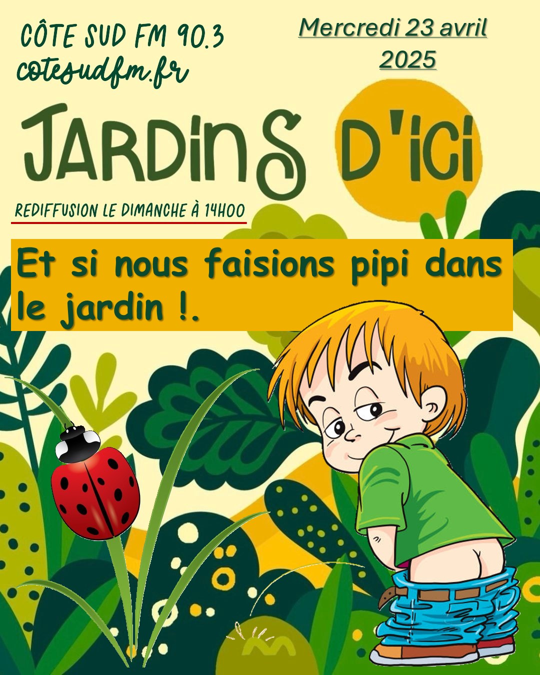 Anglet paysages pipi dans le jardin.