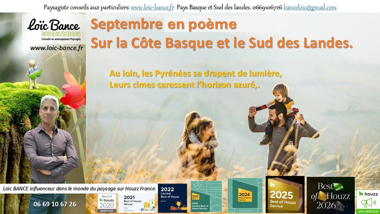 Po�me de Septembre des paysages de la C�te Basque et des Landes.